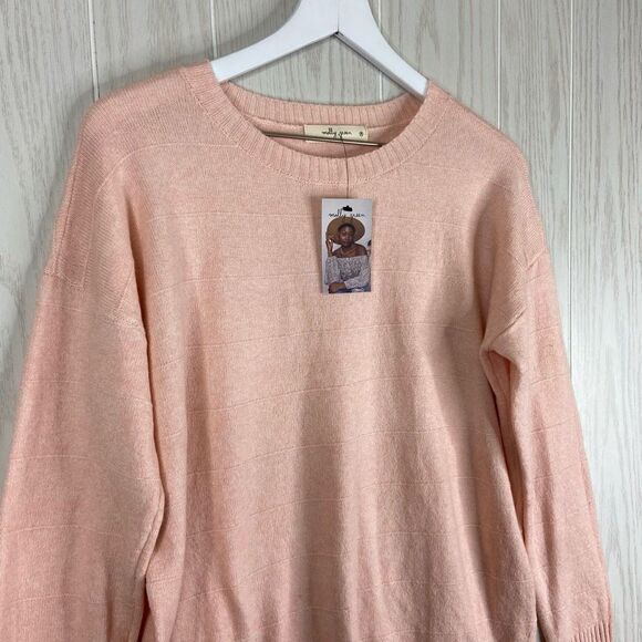 Molly Green Sweater Pink Crew Neck Size Medium NWT - Picture 4 of 6